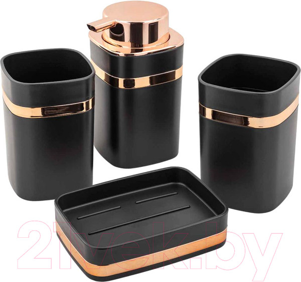 Изображение товара Набор аксессуаров для ванной La and Te beaute LT-BSP-3BK (4пр)