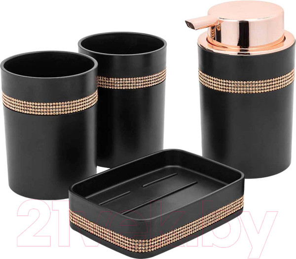 Изображение товара Набор аксессуаров для ванной La and Te beaute LT-BSP-4BK (4пр)