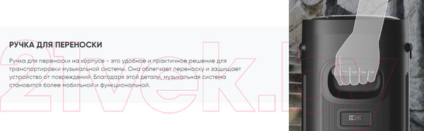 Изображение товара Портативная акустика SoundMax SM-MS4305 (черный)