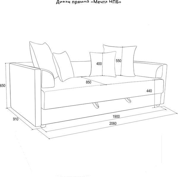 Изображение товара Тахта Аквилон Мечта НПБ (цицеро 09)