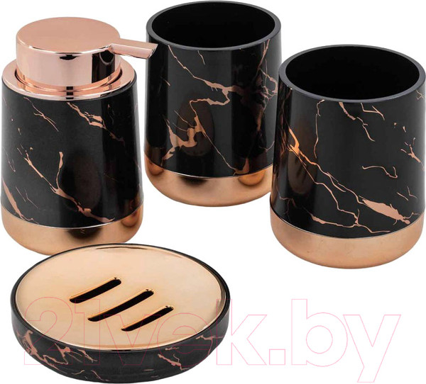 Изображение товара Набор аксессуаров для ванной La and Te beaute LT-BSP-14BK (4пр)