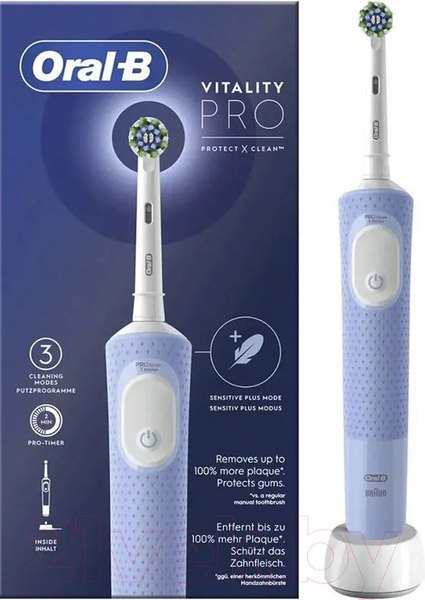 Изображение товара Электрическая зубная щетка Oral-B Vitality Pro D103.413.3BL (голубой)