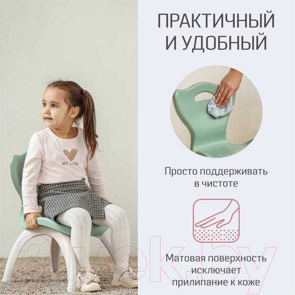 Изображение товара Набор стульев детских Kidwick Emily / KW679529 (зеленый/серый)
