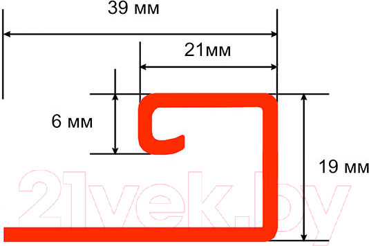 Изображение товара J-профиль Технониколь Оптима (3м, акация)