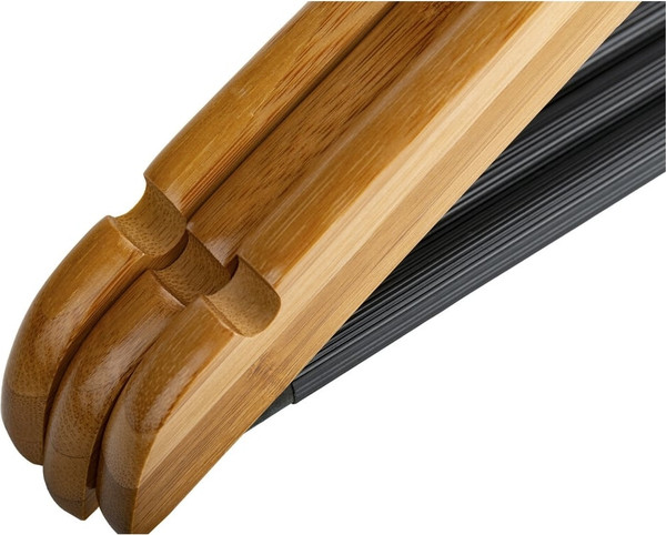 Изображение товара Набор деревянных вешалок-плечиков Attribute Bamboo AHB233-6 (3шт)