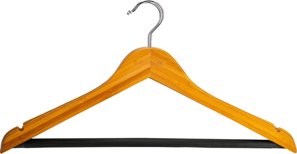 Изображение товара Набор деревянных вешалок-плечиков Attribute Bamboo AHB233-6 (3шт)