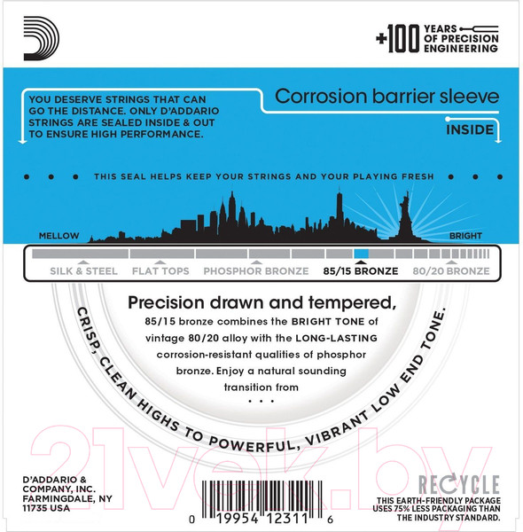 Изображение товара Струны для 12-струнной гитары D'Addario EZ940