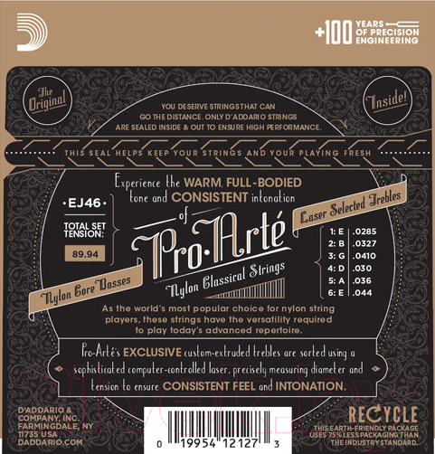 Изображение товара Струны для классической гитары D'Addario EJ46