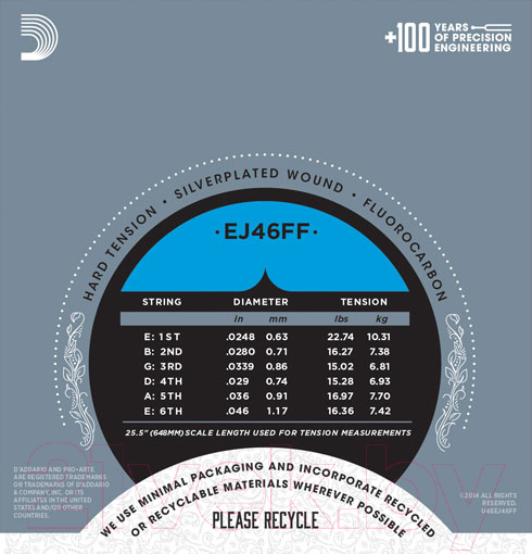 Изображение товара Струны для классической гитары D'Addario EJ46FF