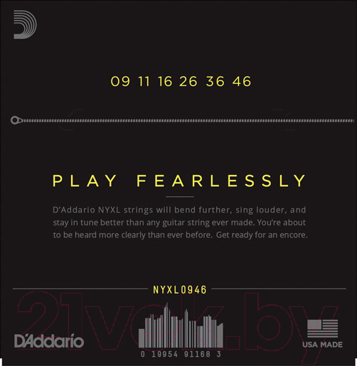 Изображение товара Струны для электрогитары D'Addario NYXL0946