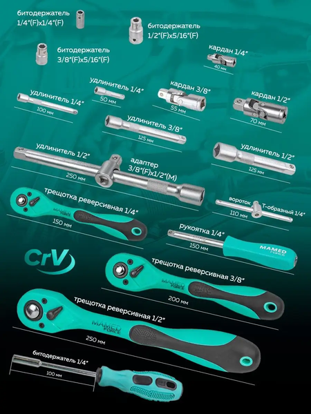 Изображение товара Универсальный набор инструментов MAMEDFORCE MF-38841 (54274)