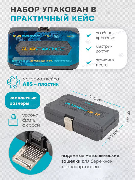 Изображение товара Универсальный набор инструментов ILOforce IF-2462-5