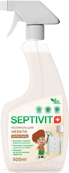 Изображение товара Полироль для мебели Septivit Антипыль (500мл)