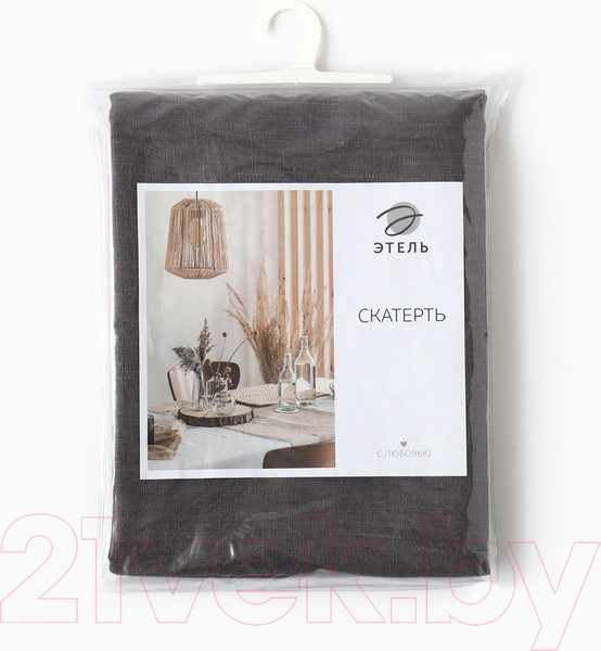 Изображение товара Скатерть Этель Linen Collection / 10610006 (графит)
