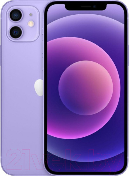Изображение товара Смартфон восстановленный Apple iPhone 12 256GB Flip Грейд B (фиолетовый)