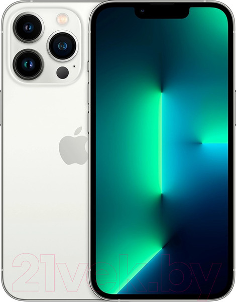 Изображение товара Смартфон восстановленный Apple iPhone 13 Pro 128GB Flip Грейд A (серебристый)