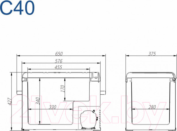 Изображение товара Автохолодильник Alpicool C40 (12/24)