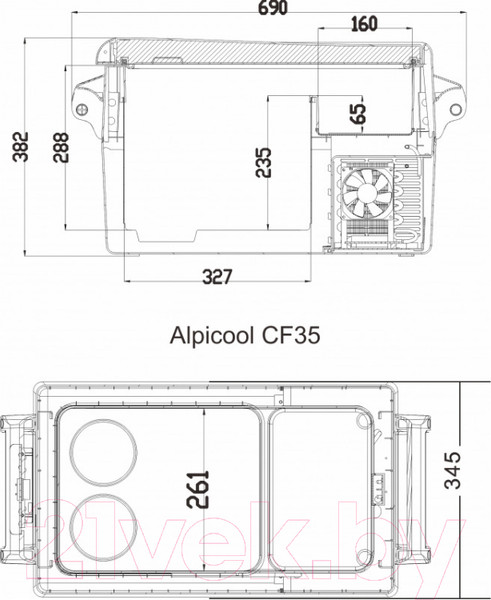 Изображение товара Автохолодильник Alpicool CF35
