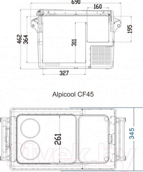 Изображение товара Автохолодильник Alpicool CF45