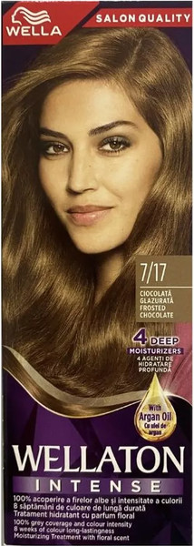 Изображение товара Крем-краска для волос Wellaton Intense Стойкая 7/17 (110мл, глазированный шоколад)