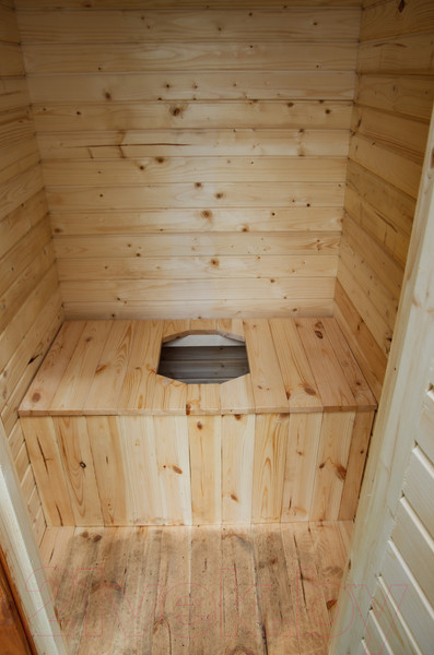 Изображение товара Дачный туалет КомфортПром Деревянный из лунного паза 1040х1200мм / 101223397