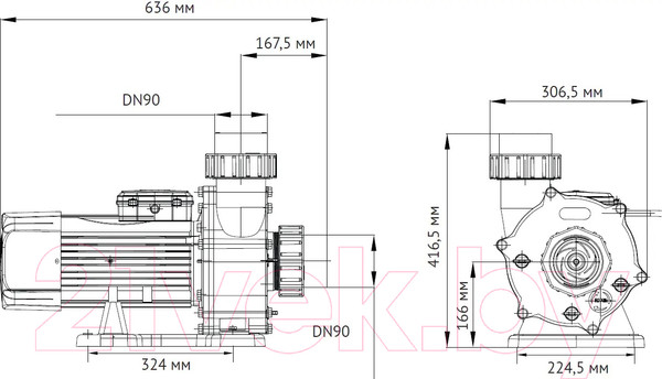 Изображение товара Насос для бассейна Unipump Jet Pool STP 3000T / 91275