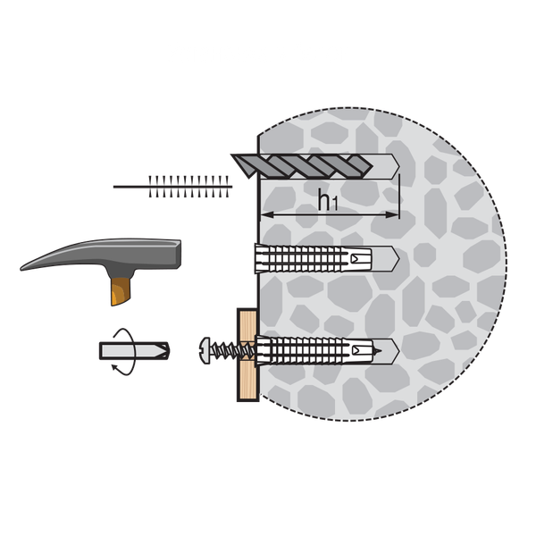 Изображение товара Дюбель универсальный ЕВРОПАРТНЕР PDU N-8x40 / 87314 (100шт)