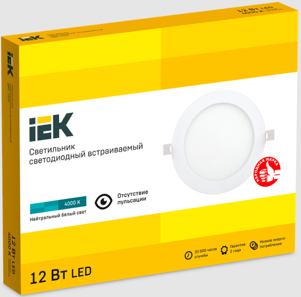 Изображение товара Точечный светильник IEK LDVO0-1605-1-12-K02