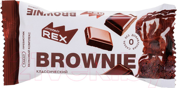 Изображение товара Набор протеиновых пирожных ProteinRex Брауни классическое (12x50г)