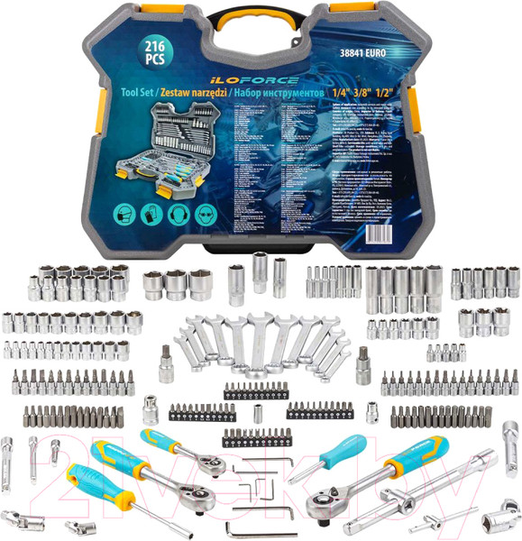 Изображение товара Универсальный набор инструментов ILOforce IF-38841EURO(57830)