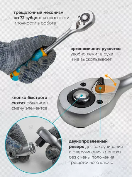 Изображение товара Универсальный набор инструментов ILOforce IF-38841EURO(57830)