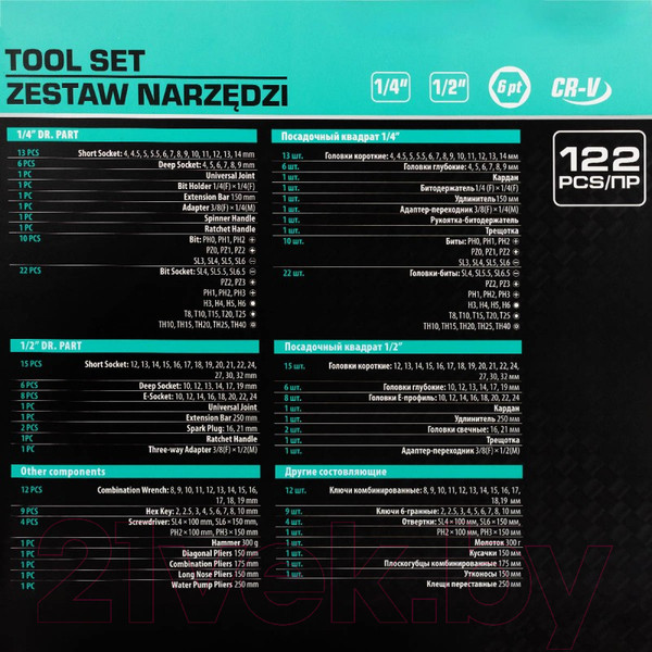 Изображение товара Универсальный набор инструментов MAMEDFORCE MF-38901 (57723)