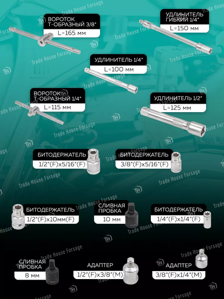 Изображение товара Универсальный набор инструментов MAMEDFORCE MF-42022-5 (58005)