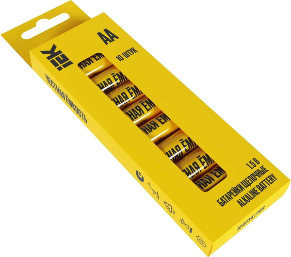 Изображение товара Комплект батареек IEK Alkaline Optima LR06/AA / ABT-LR06-OP-B10 (10шт)