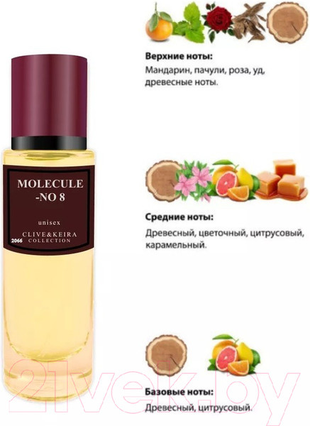 Изображение товара Парфюмерная вода Clive&Keira Molecule No 8 2066 (30мл)