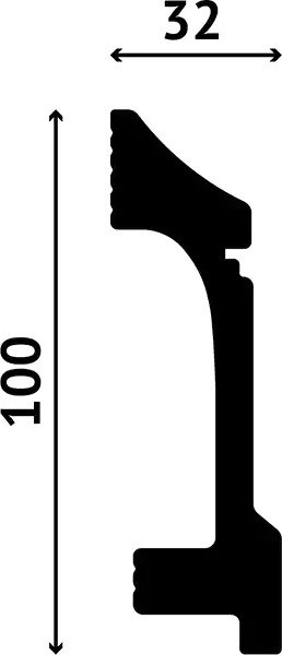 Изображение товара Плинтус Decostar PS SK-35 (100x32x2000, белый)