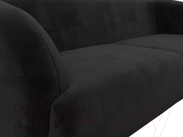 Изображение товара Диван Лига Диванов Лига-041 / 122204 (велюр черный)