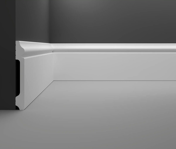 Изображение товара Плинтус Decostar PS SK-43 (120x14x2000, белый)