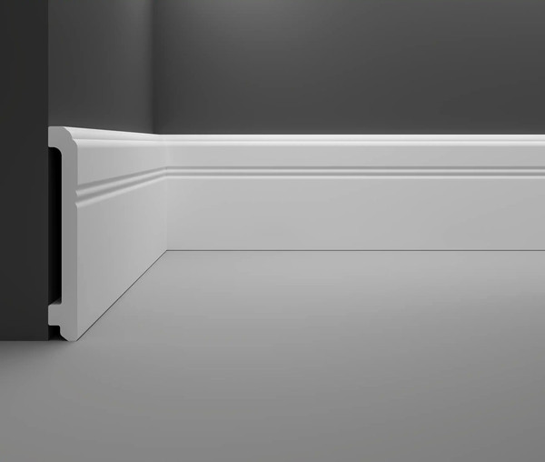 Изображение товара Плинтус Decostar PS SK-44 (110x14x2000, белый)