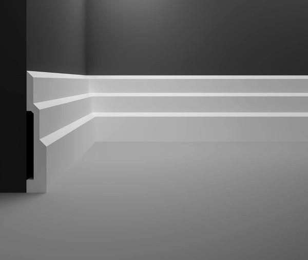 Изображение товара Плинтус Decostar PS SK-48 (92x15x2000, белый)