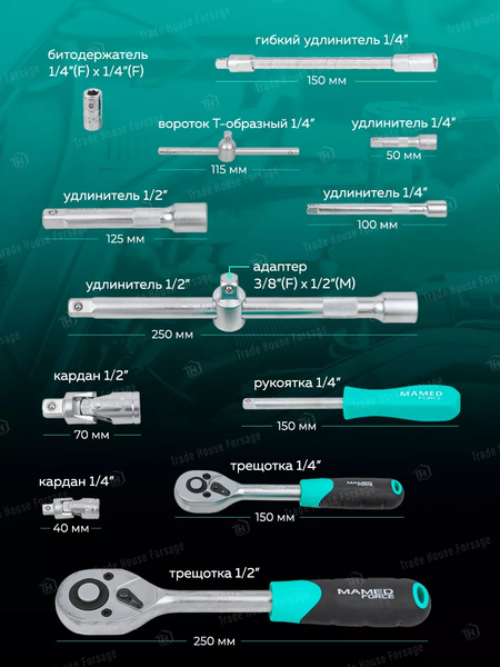 Изображение товара Универсальный набор инструментов MAMEDFORCE MF-41101-5 (57607)