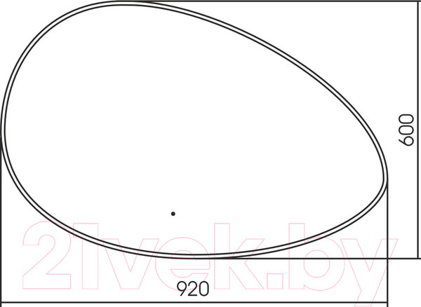 Изображение товара Зеркало Abber Kontur AG6301SC-0.92