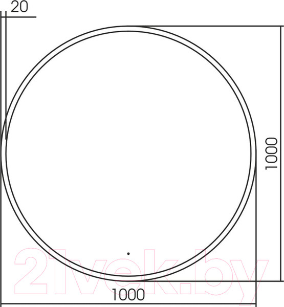 Изображение товара Зеркало Abber Mond AG6204SCGL-1.0