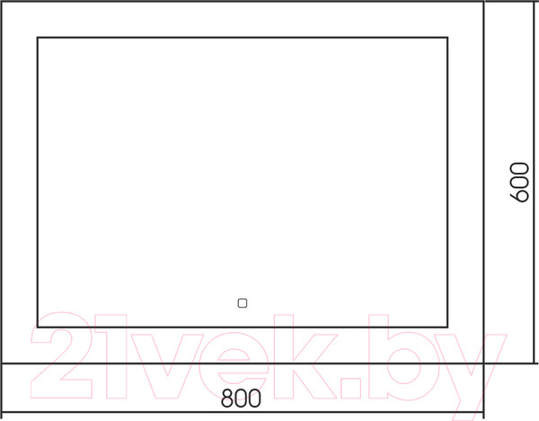 Изображение товара Зеркало Abber See AG6107S-0.8