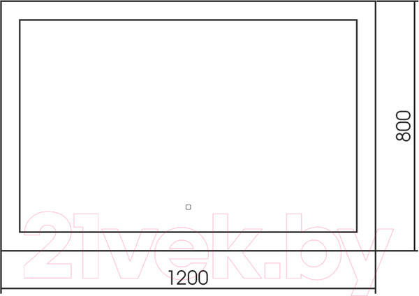 Изображение товара Зеркало Abber See AG6107SXL-1.2