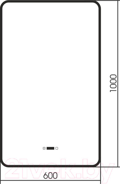 Изображение товара Зеркало Abber See AG6114SWHB