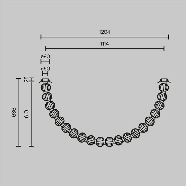 Изображение товара Потолочный светильник Maytoni Modern MOD555CL-L28G3K