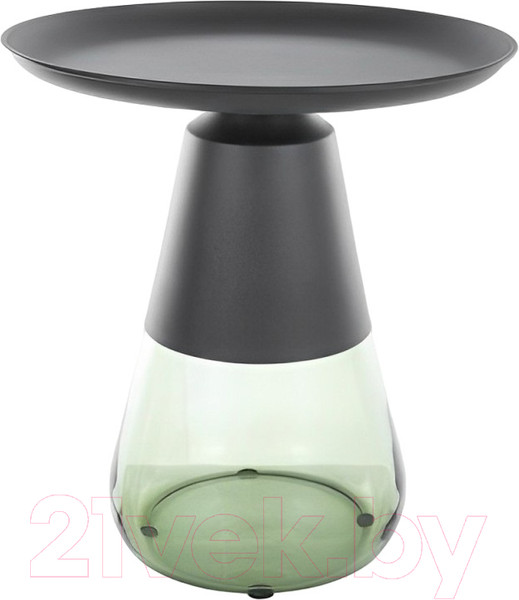 Изображение товара Журнальный столик Signal Tiffany A 50x52 (черный/зеленый)