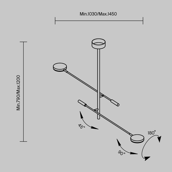 Изображение товара Потолочный светильник Maytoni Modern MOD070CL-L15B3K1