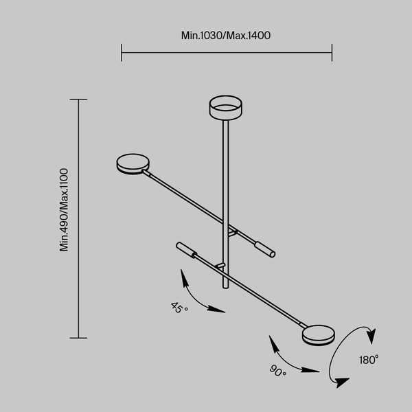 Изображение товара Потолочный светильник Maytoni Modern MOD070CL-L15W3K1